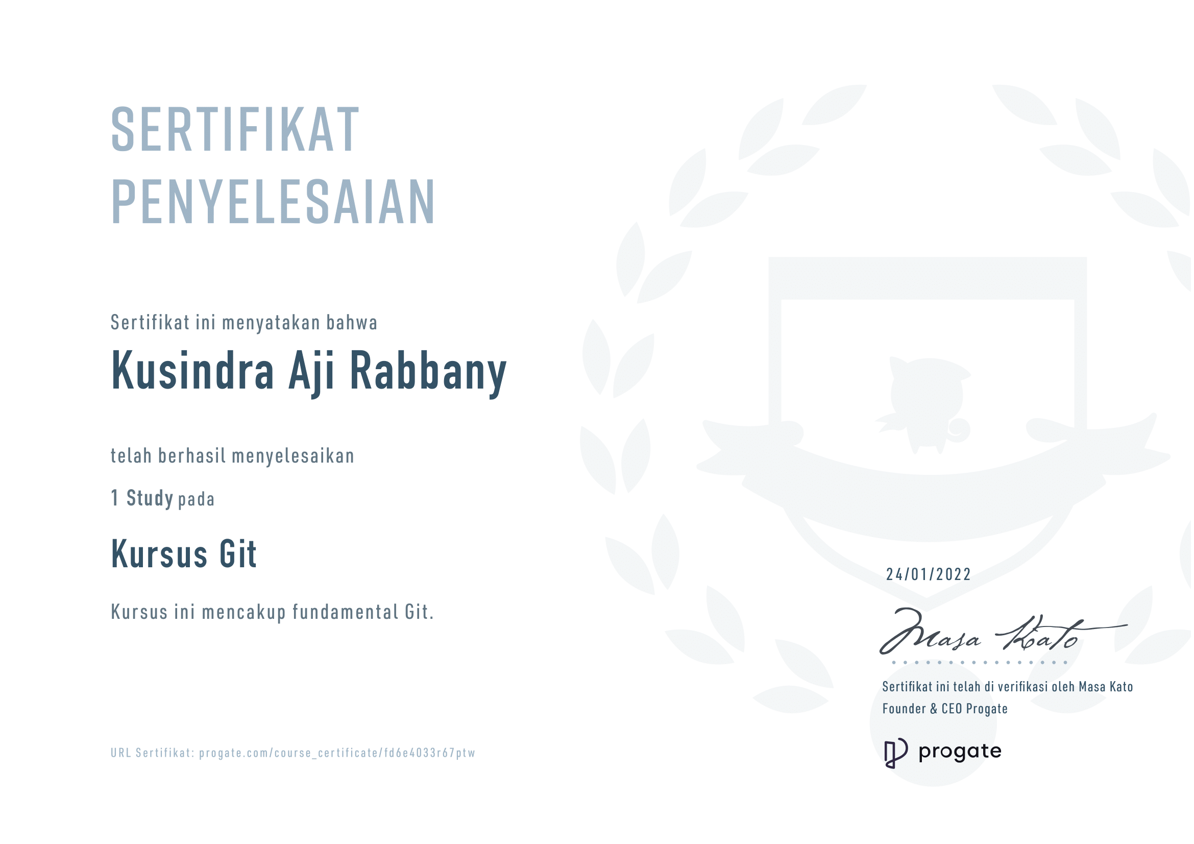 Certificate git